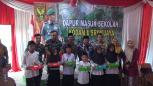 Peduli Terhadap Gizi Anak, Kodim 0416/Bute Kembali Gelar Program Dapur Masuk Sekolah