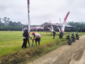 Sambut TMMD Ke-123, TNI dan Warga Gotong Royong
