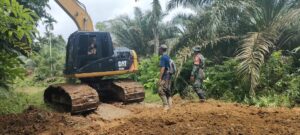 Alat Berat Percepat Pembangunan dalam TMMD ke-123 Kodim 0416/Bute
