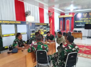 Minggu Pertama TMMD Ke-123, Kasdim 0416/Bute Pimpin Rapat Evaluasi