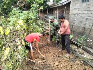Satgas TMMD Kodim 0416/Bute Bangun Septic Tank untuk Rumah Sehat