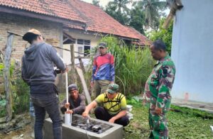 Satgas TMMD Ke-123 Kodim 0416/Bute Pasang Instalasi Pipa Sumur Bor di Desa Teluk Kuali