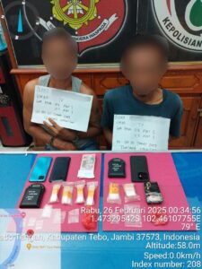 Sat Res Narkoba Polres Tebo Tangkap Dua Pengedar Sabu di Tebo Ulu dan Rimbo Bujang