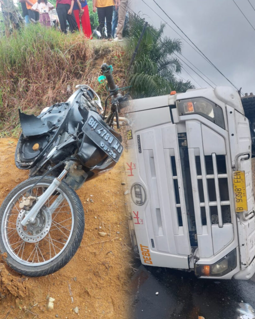 Tabrakan Truk dan Motor di Tebo, Pengendara Motor Tewas