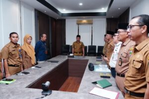 Wakil Bupati Tebo Nazar Efendi, SE, MSi Pimpin Rakor Virtual Pengendalian Inflasi 2025