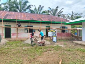 Satgas TMMD Ke-123 Kodim 0416/Bute Bersama Warga Gotong Royong