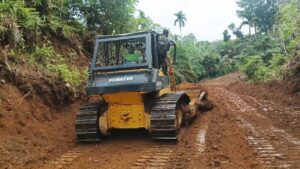 Satgas TMMD Kodim 0416/Bute Pacu Peningkatan Jalan di Desa Malako Intan