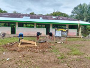 Satgas TMMD Ke-123 Kodim 0416/Bute Kebut Pembangunan Infrastruktur di Desa Teluk Kuali dan Malako Intan