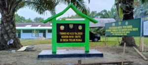 Tugu Prasasti TMMD Ke-123 Kodim 0416/Bute Rampung