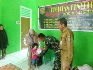 Satgas TMMD ke-123 dan Dinas Kesehatan Gelar Penyuluhan Stunting di Desa Teluk Kulai