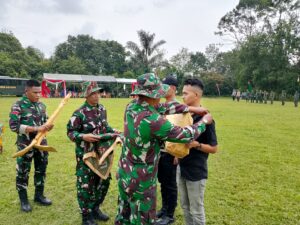 Gladi Upacara Penutupan TMMD Ke-123 Kodim 0416/Bute Berlangsung di Desa Teluk Kuali