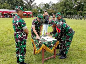 Danrem 042/Gapu Serahkan Hasil TMMD Ke-123 Ke Kodim 0416/Bute