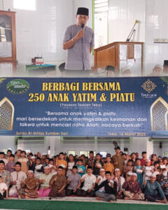 Lurah Tebing Tinggi Hadiri Acara “Berbagi Bersama 250 Anak Yatim Piatu”