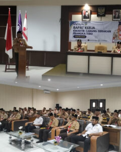 Wakil Bupati Tebo Nazar Efendi,Hadiri Rapat Kerja Kwarcab Gerakan Pramuka Kabupaten Tebo