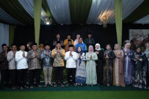 Bupati Tebo, Wakil Bupati Tebo, dan Ketua TP-PKK Hadiri Open House Halal Bihalal Gubernur Jambi