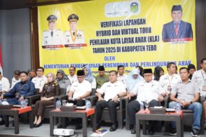 Pemkab Tebo Laksanakan Verifikasi Lapangan Hybrid Evaluasi Kota Layak Anak 2025 Bersama Kementerian Sosial