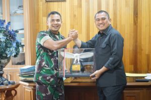 Bupati Bungo, H. Mashuri, S.P., M.E. Sambut Baik Silaturahmi Sekaligus Pamitan Letkol Inf Arief Widyanto, S.E., M.Han.