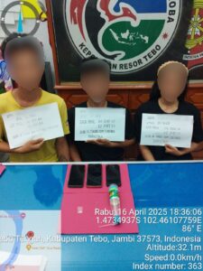 Satresnarkoba Polres Tebo Bekuk Tiga Pengedar Sabu di Rimbo Bujang