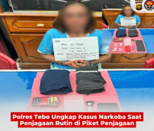 Polres Tebo Ungkap Kasus Narkoba Saat Penjagaan Rutin di Piket Penjagaan