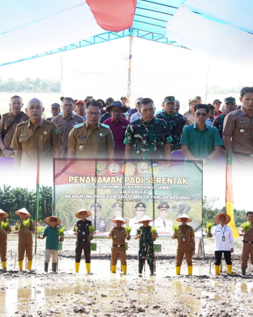 Wakil Bupati Tebo Nazar Efendi, SE.M.Si Hadiri Virtual Tanam Serentak Padi Bersama Gubernur Jambi dan Danrem 042/Gapu