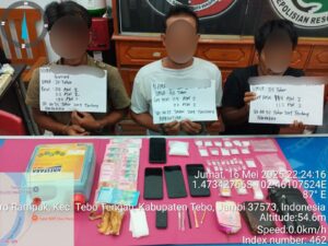 157 Gram Sabu Diamankan, Tiga Tersangka Diciduk di Desa Pemayungan