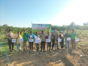 Dukung Program Nasional, Polsek Muara Tabir Lakukan Penanaman Jagung di Tambun Arang