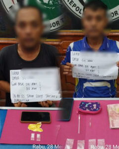 Satresnarkoba Polres Tebo Tangkap Dua Pengedar Sabu, Satu Residivis Baru Bebas