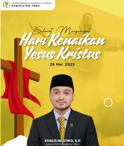Hari Kenaikan Yesus Kristus, Ketua DPRD Tebo Ajak Warga Perkuat Toleransi