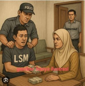 Dua Oknum LSM, Diduga Melakukan Percobaan Pemerasan  Diamankan Oleh Warga
