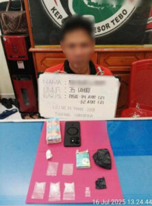 Polres Tebo Amankan 12 Gram Sabu dari Seorang Pria di Tebo Tengah