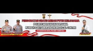 Jelang HUT ke-80 RI, Polsek Tabir Ulu Buka Gerai Pengobatan Gratis