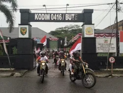 Jelang HUT RI ke-80 Kodim 0416/Bute Gelar Patroli Merah Putih, Kobarkan Semangat Kebangsaan dan Tebar Kepedulian Sosial
