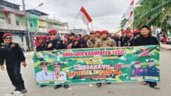 Tampilkan Kekompakan, Grib Jaya Ikut Ramaikan Pawai HUT RI ke-80