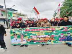 Tampilkan Kekompakan, Grib Jaya Ikut Ramaikan Pawai HUT RI ke-80