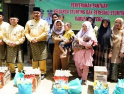 Bupati Tebo Serahkan Bantuan Balita Stunting, Gubernur Jambi Dukung Program GENTING
