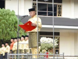 Khidmat dan Meriah, Upacara HUT ke-26 Kabupaten Tebo Di599122pimpin Langsung Bupati Agus Rubiyanto