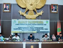 Penyampaian Nota RAPBD 2026, Pemkab Tebo Mantapkan Arah Kebijakan Pembangunan Daerah