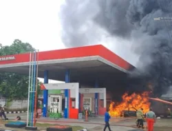 Mobil Pelansir Terbakar, Pertamina Hentikan Operasional SPBU PT Hazarel Putra Sentana