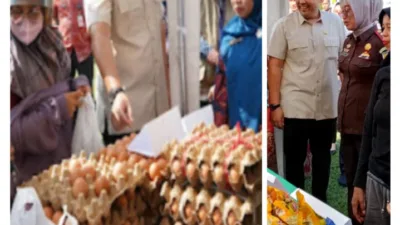 Bupati Merangin Hadiri Pasar Murah Kejari, Harga Telur Jadi Perbincangan Warga