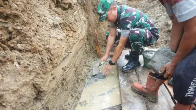 Dandim 0416/Bute Lakukan Groundbreaking Jembatan Garuda, Percepat Akses Infrastruktur Desa