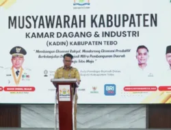 Wabup Tebo Hadiri Muskab KADIN Kabupaten Tebo Periode 2026–2031
