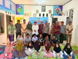 Semangat Berbagi di Hari Lebaran Yatim, Pemdes Sungai Rambai Santuni Anak-Anak Yatim