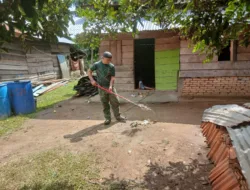 Sebelum Ayunkan Palu, Satgas TMMD Ayunkan Sapu Demi Kenyamanan Warga