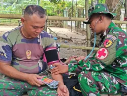Cek Tekanan Darah hingga Pemberian Vitamin, Personel Satgas TMMD Dijaga Tetap Bugar