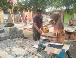 Kehangatan Teh Ibu Upik Iringi Rehabilitasi RTLH Program TMMD Ke-129