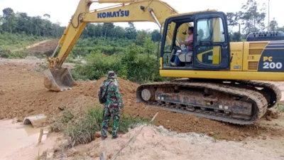 TMMD Ke-129 Terus Berjalan, Progres Jalan di Tanjung Agung Sudah 50 Persen