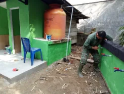 Fasilitas Ibadah Terus Dilengkapi, Satgas TMMD Tambah Kran Wudhu Langgar Nurul Fajri