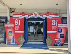 BRI Branch Office Rimbo Bujang Meriahkan HUT RI ke-81 dengan Hiasan Semarak Kemerdekaan