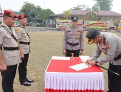 Polres Sarolangun Gelar Sertijab, Empat Pejabat Utama Resmi Berganti