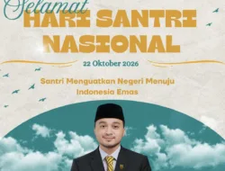 Ketua DPRD Tebo Khalis Mustiko Ucapkan Selamat Hari Santri Nasional 2026